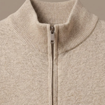 Men's Zip Cardigan – Stand Collar Stretch Knit Casual | Areleon
