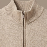 Men's Zip Cardigan – Stand Collar Stretch Knit Casual | Areleon