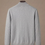 Men's Zip Cardigan – Stand Collar Stretch Knit Casual | Areleon