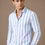 Men's Striped Button-Down Shirt – Summer Smart Casual | Areleon