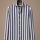 Men's Striped Button-Down Shirt – Summer Smart Casual | Areleon