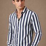 Men's Striped Button-Down Shirt – Summer Smart Casual | Areleon