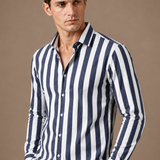 Men's Striped Button-Down Shirt – Summer Smart Casual | Areleon