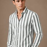 Men's Striped Button-Down Shirt – Summer Smart Casual | Areleon