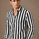 Men's Striped Button-Down Shirt – Summer Smart Casual | Areleon