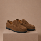 Men's Suede Driving Loafers – Soft Comfortable Slip-On | Areleon