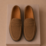 Men's Suede Driving Loafers – Soft Comfortable Slip-On | Areleon