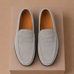 Men's Suede Driving Loafers – Soft Comfortable Slip-On | Areleon