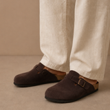 Men's Suede Slip-On Clogs – Comfortable Everyday Shoes | Areleon