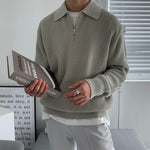 TEXTURED ZIP SWEATER FOR MEN