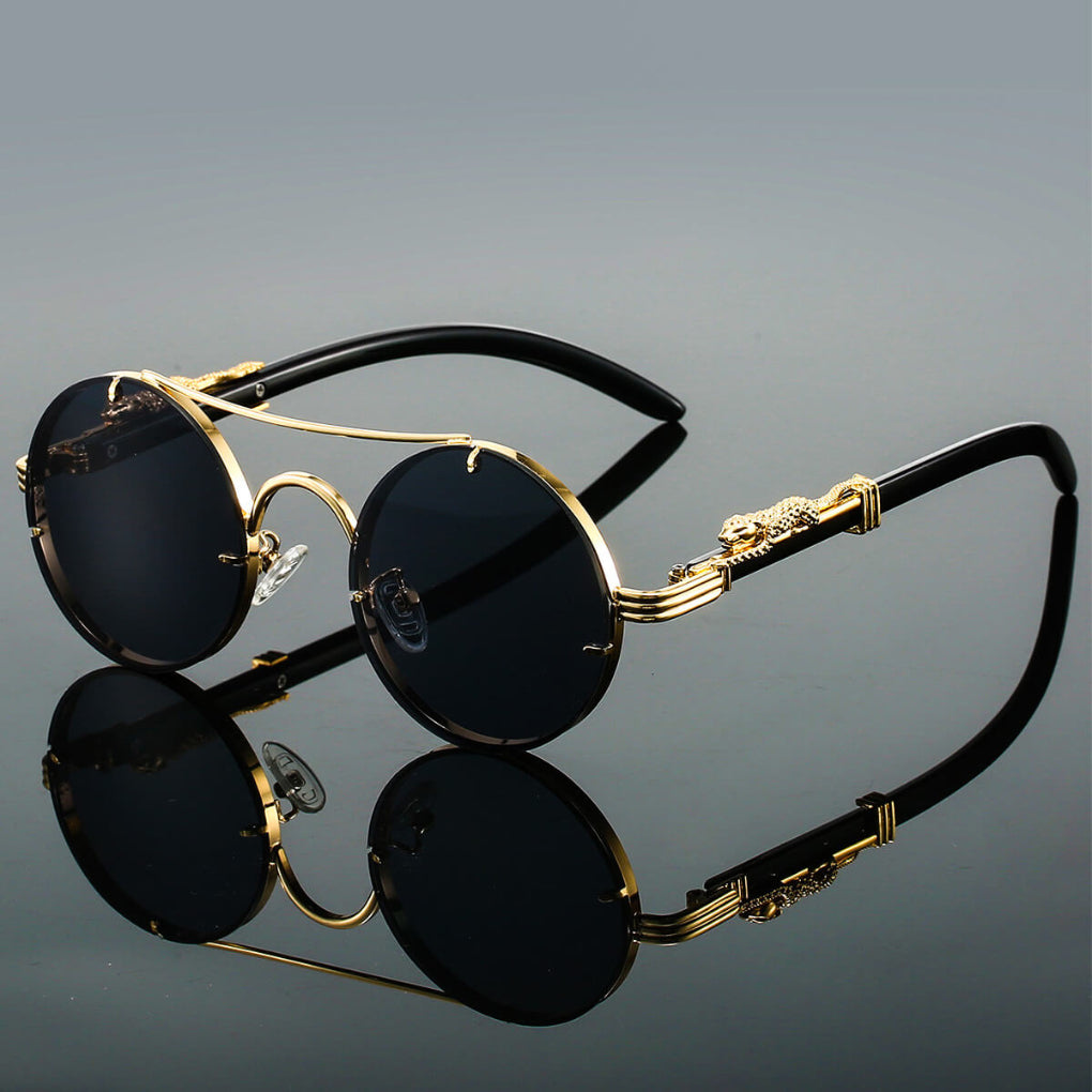 Cayden | Retro Oval Metal Sunglasses