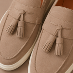 Men's Tassel Loafer Sneakers – Suede Casual Slip-On | Areleon