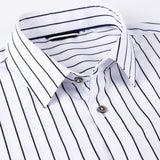 Long Sleeve Stripe Pocket Button Up Shirt