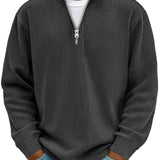 CLASSIC KNIT PULLOVER HALF-ZIP FOR MEN
