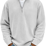 CLASSIC KNIT PULLOVER HALF-ZIP FOR MEN