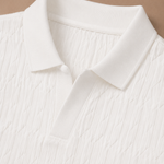 Men's Luxury Knit Polo Shirt – Soft Textured Summer | Areleon