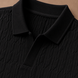 Men's Luxury Knit Polo Shirt – Soft Textured Summer | Areleon
