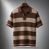TEXTURED KNIT POLO FOR MEN