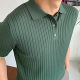 TEXTURED COTTON POLO FOR MEN
