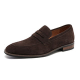 NUBUCK LOAFERS FOR MEN