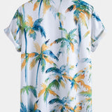 Watercolor Palm Tree Print Shirt