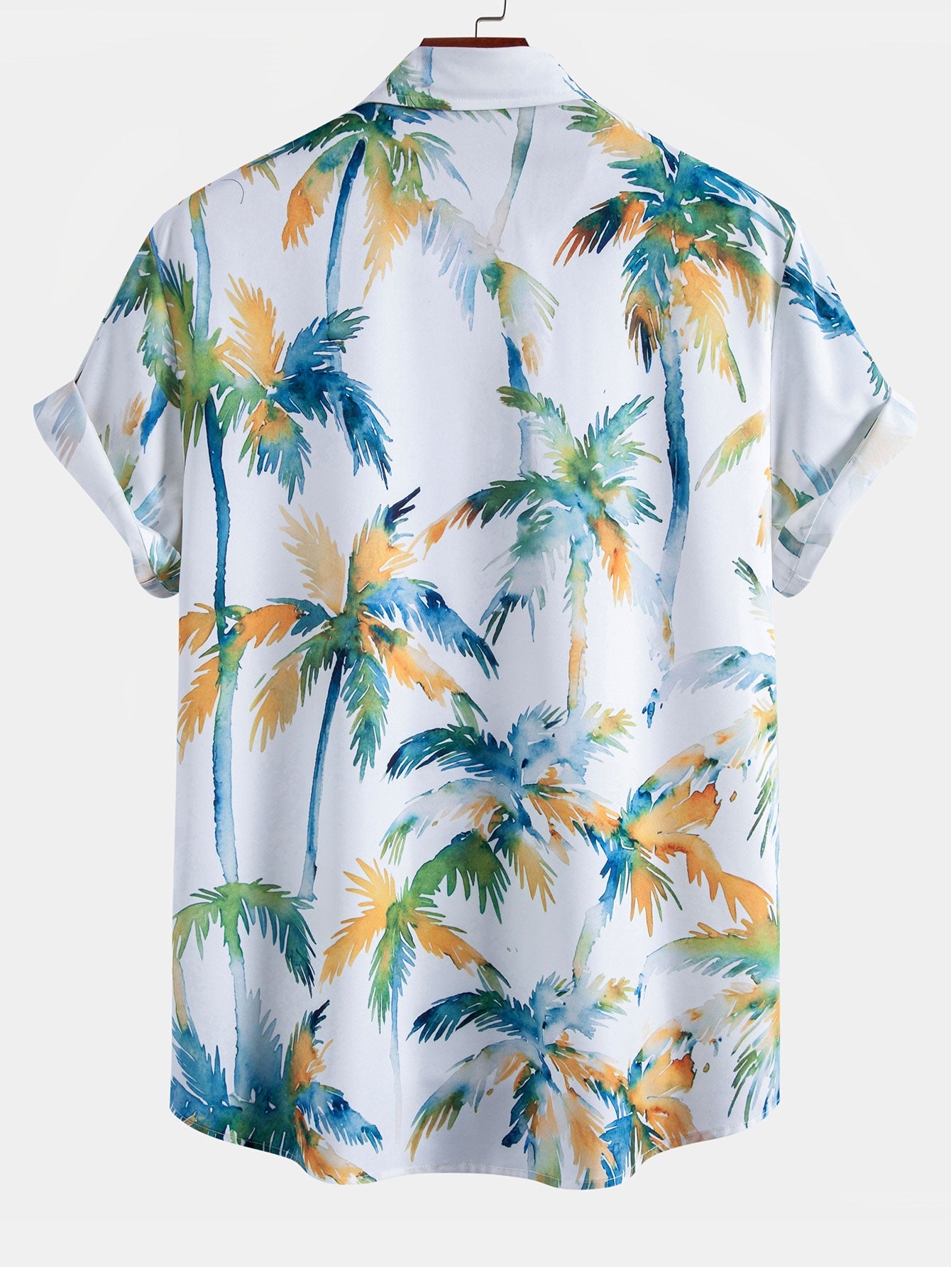 Watercolor Palm Tree Print Shirt