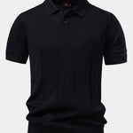 Twist Knit Polo & Slim Fit Tapered Trousers Set