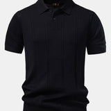 Twist Knit Polo & Slim Fit Tapered Trousers Set