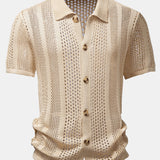 Crocheted Button Up Shirt