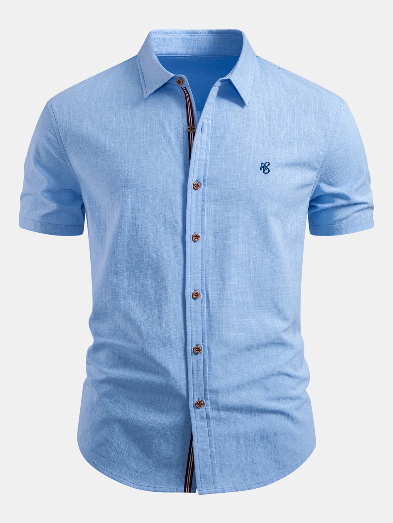 Short Sleeve Linen Button Up Shirt
