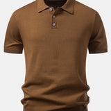 Basic Knit Polo & Knit Shorts Set