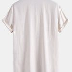 Linen Rayon Blend Shirt & Drawstring 7" Shorts Set