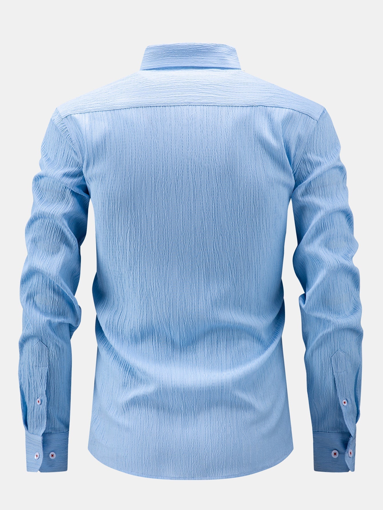 Long Sleeve Crinkle Button Up Shirt