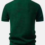 Contrast Zipper Polo & Slim Fit Tapered Trousers Set