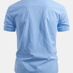 Short Sleeve Linen Button Up Shirt