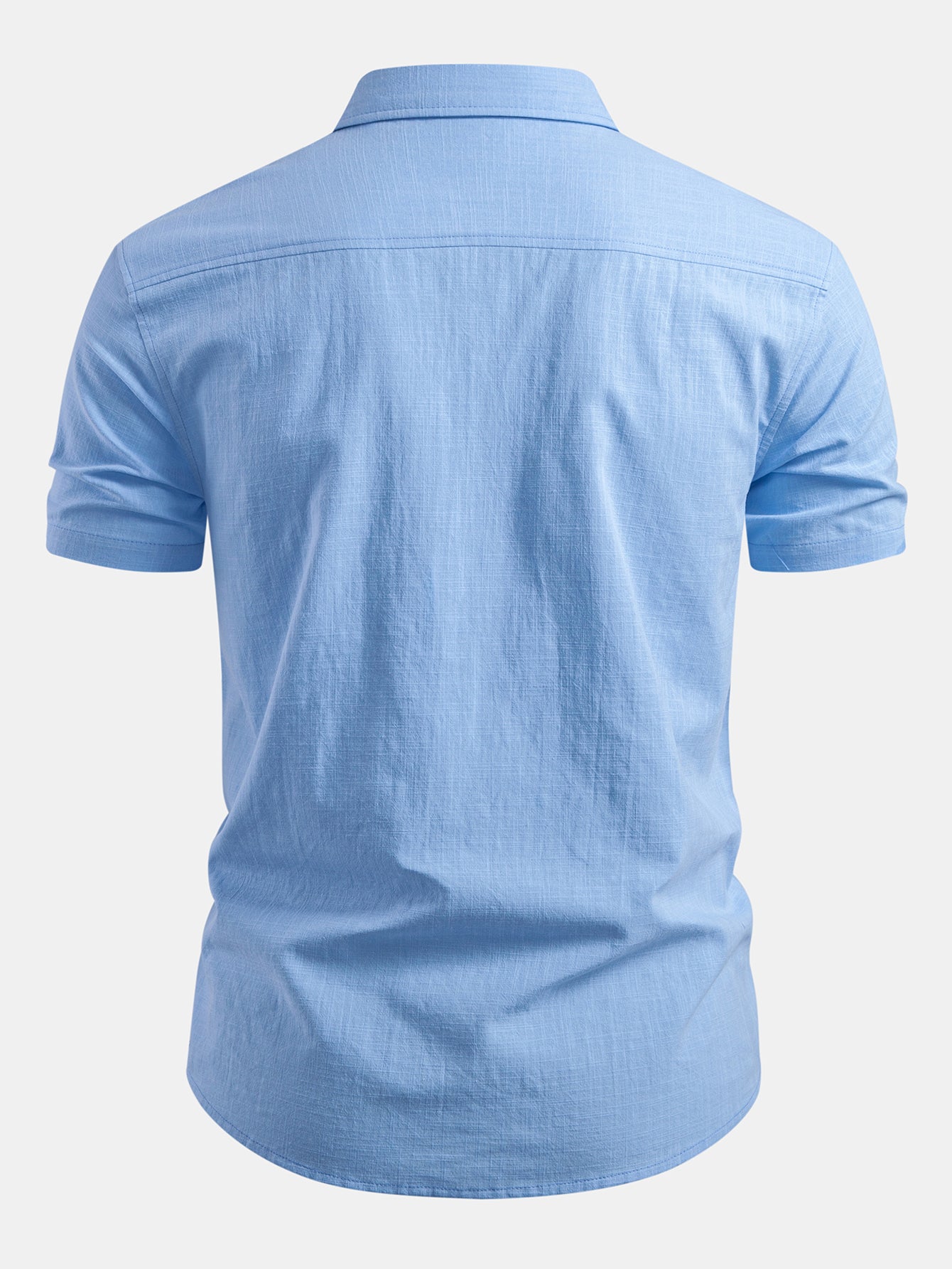Short Sleeve Linen Button Up Shirt