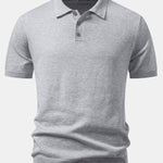 Basic Knit Polo & Knit Shorts Set