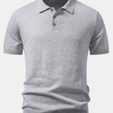 Basic Knit Polo & Knit Shorts Set