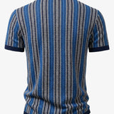 Retro Geometric Knit Shirt