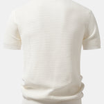 Contrast Zipper Polo & Slim Fit Tapered Trousers Set