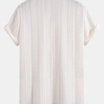Geometric Jacquard Button Up Shirt