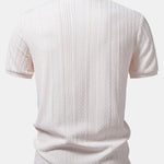 Twist Jacquard V Neck Polo & Slim Fit Tapered Trousers Set