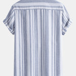 Stripe Linen Button Up Shirt