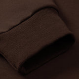 Contrast Corduroy Polo Collar Sweatshirt & Corduroy Pants Set