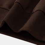 Contrast Corduroy Polo Collar Sweatshirt & Corduroy Pants Set