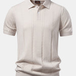 Twist Knit Polo & Slim Fit Tapered Trousers Set