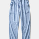 Textured Contrast Cuban Shirt & Straight Leg Pants Set