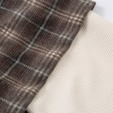 2 in 1 Distressed Plaid Shirt