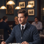 WAFFLE ZIP CARDIGAN FOR MEN