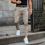 PLAID SLIM CHINO FOR MEN